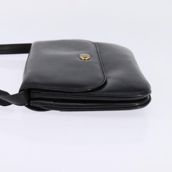 CELINE Shoulder Bag Leather Black Gold - Picture 4 of 13